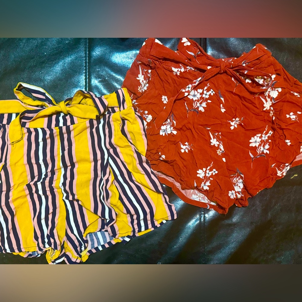 Two pack of small paper bag shorts